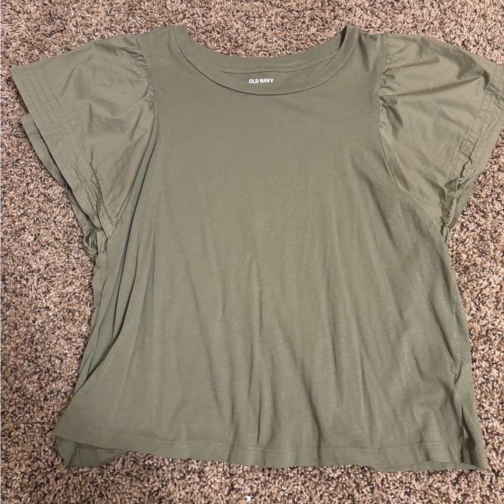 Old Navy Women's Sage Green Short Sleeve Tee